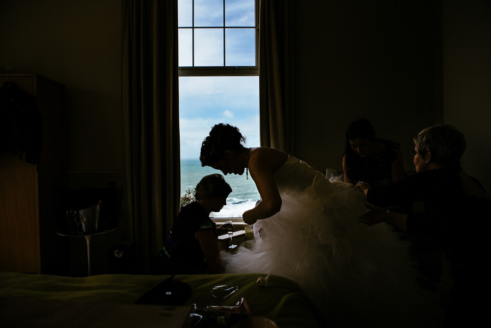 Polurrian Bay hotel wedding photography