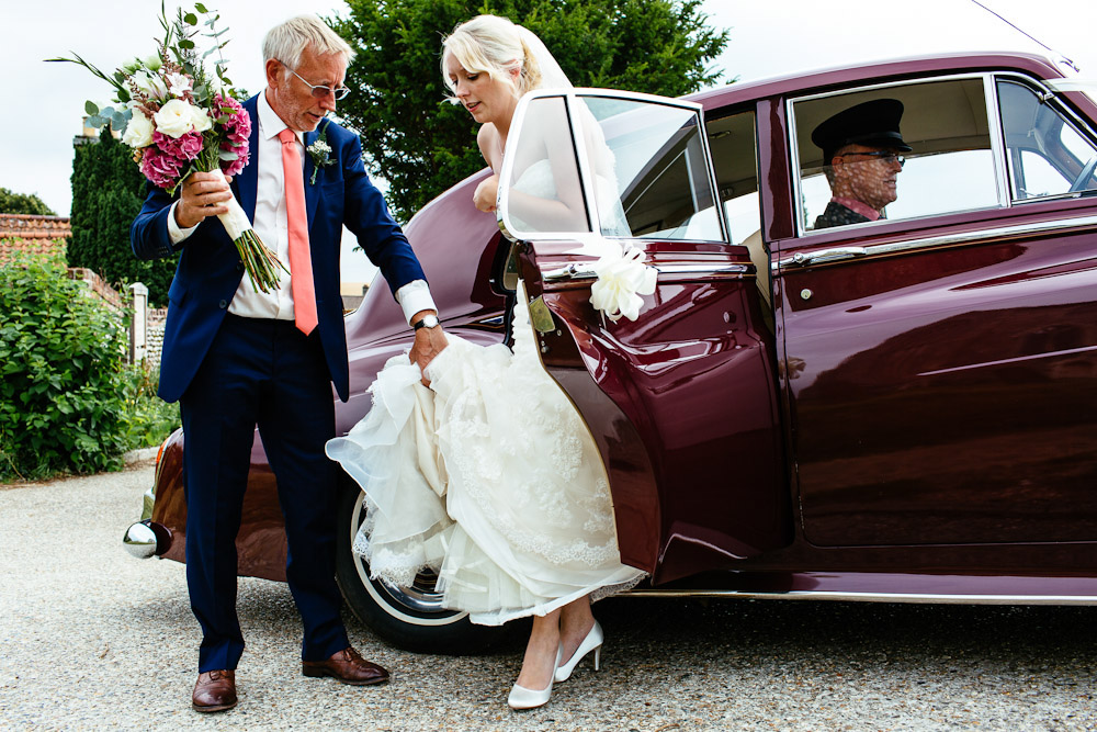 vintage Rolls Royce wedding car
