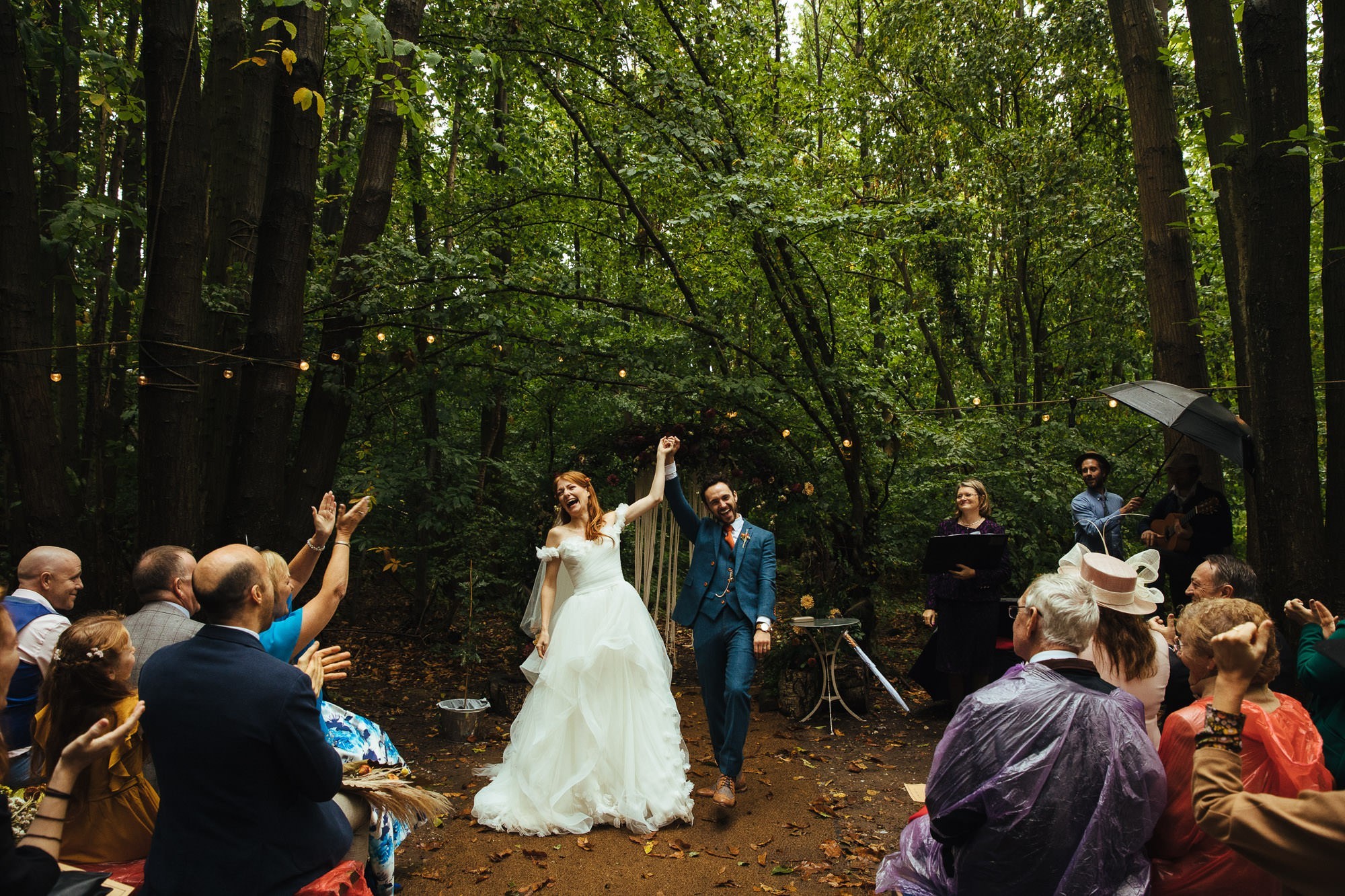 outdoor woodland wedding at The Dreys