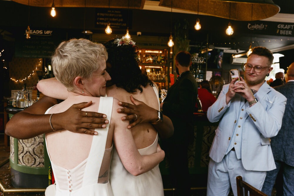 Gay wedding at Prince Albert pub in Camden 