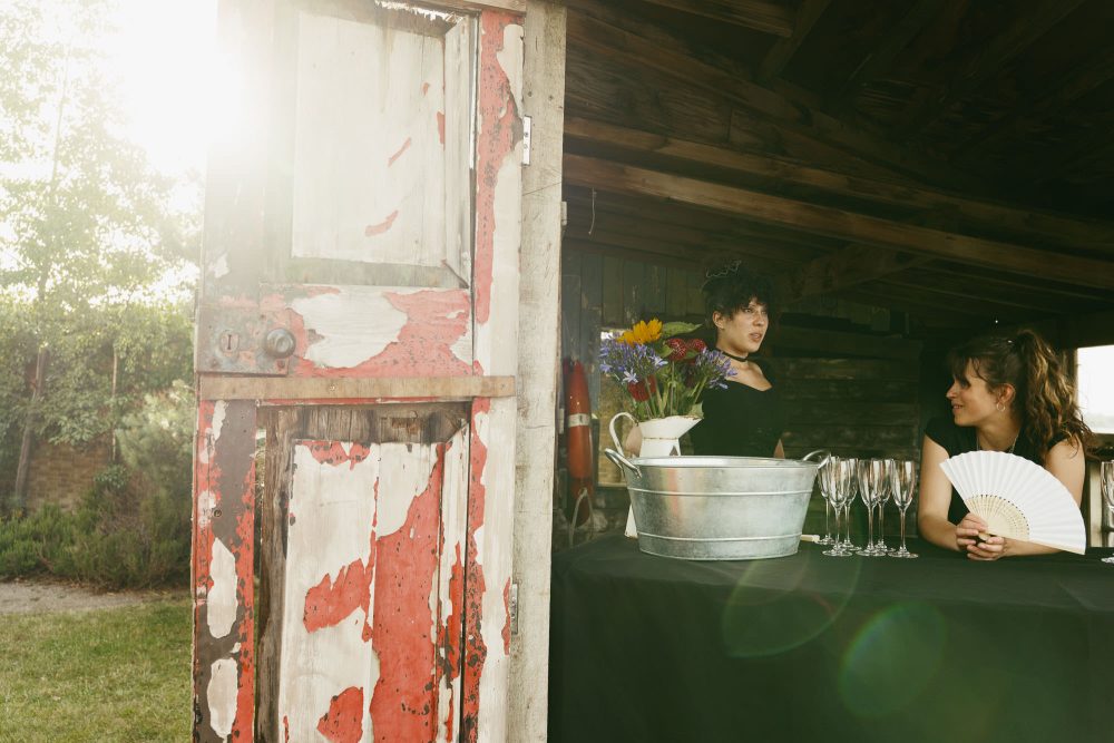 cocktail hut at Master Shipwright's House Wedding