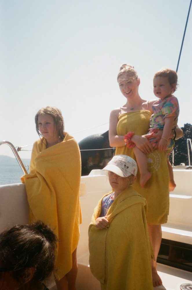 wedding on film in Santorini