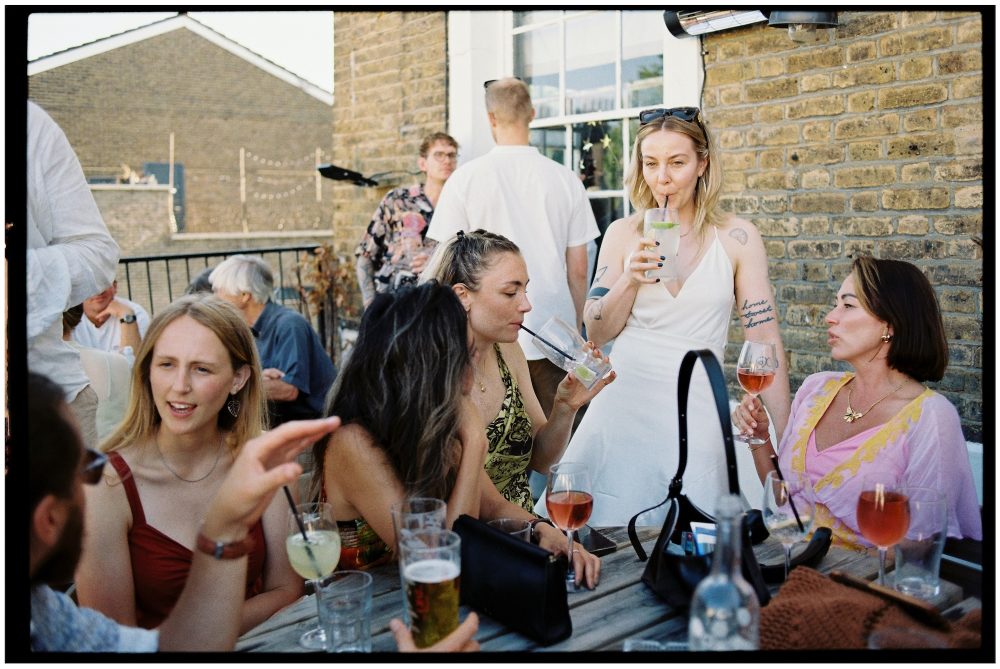 dalston wedding shot on 35mm film