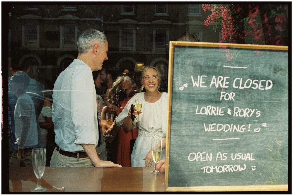 film wedding photography Camberwell Arms